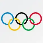 Kółka olimpijskie symbolizujące transmisje z igrzysk w usłudze iptv telewizja
