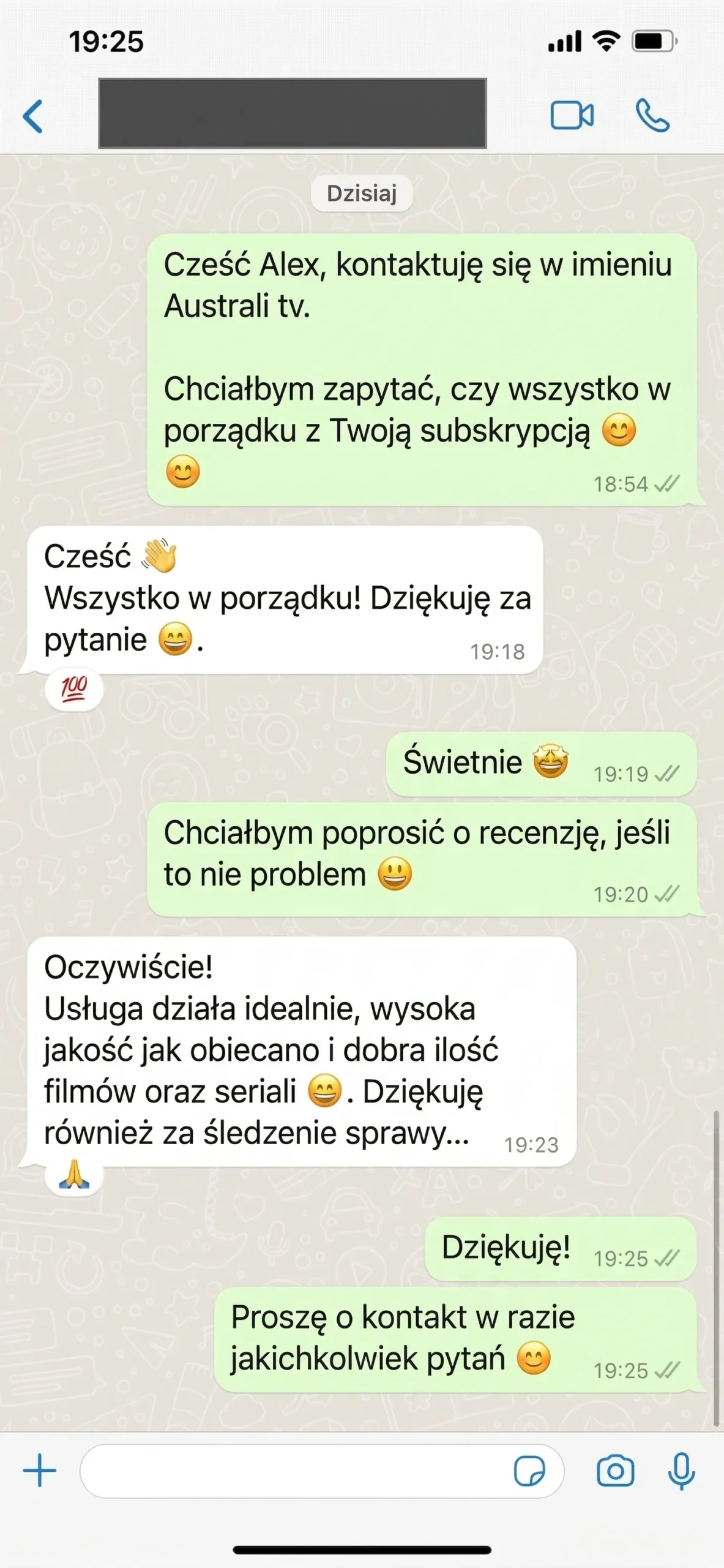 Zadowolony klient potwierdza wysoką jakość kanałów w usłudze iptv polska