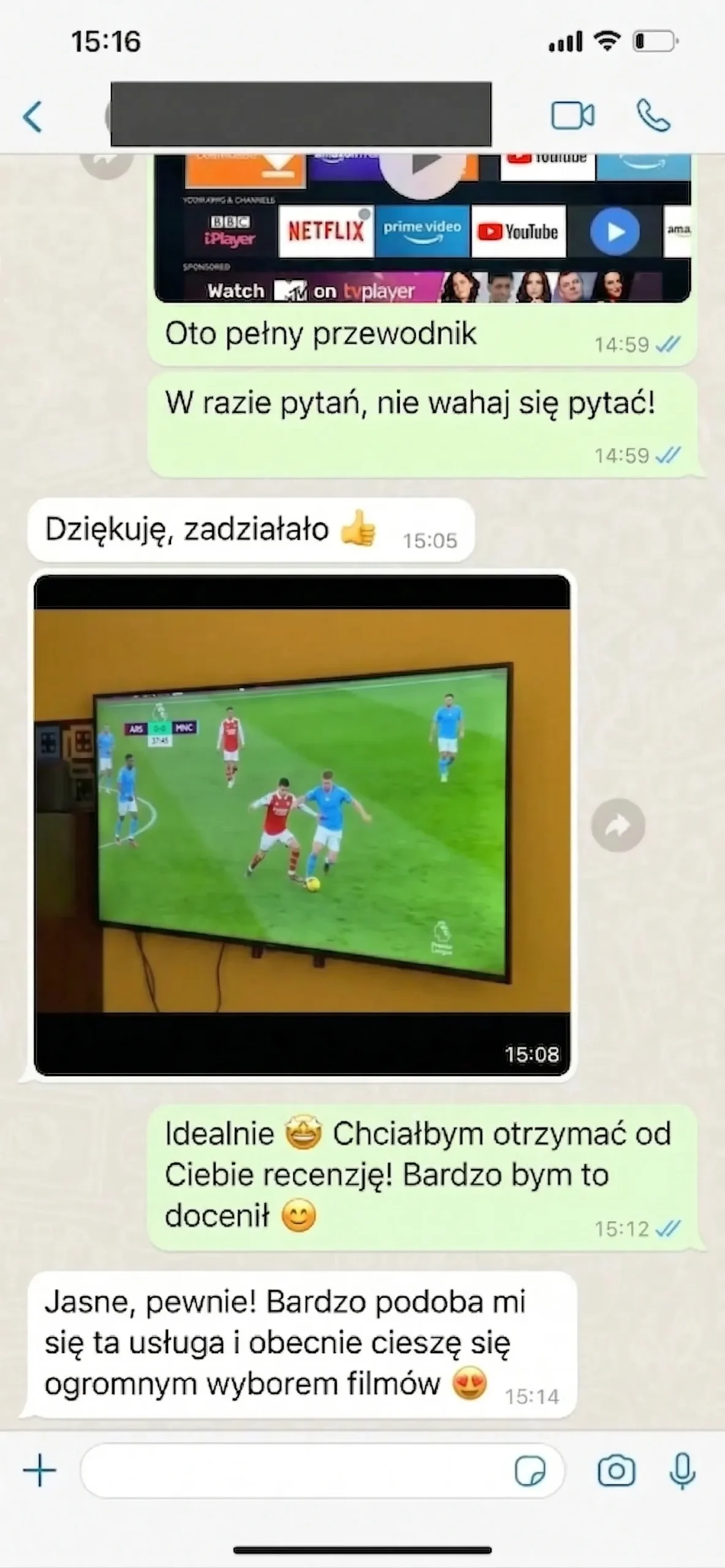 Pozytywne recenzje klientów na temat naszej usługi - telewizja iptv opinie